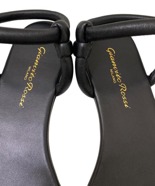 Gianvito Rossi（ジャンヴィト ロッシ）Gianvito Rossi (ジャンヴィト ロッシ) ストラップサンダル ブラック サイズ:38の古着・服飾アイテム