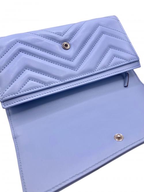 GUCCI（グッチ）GUCCI (グッチ) GGマーモントロングウォレット スカイブルー サイズ:-の古着・服飾アイテム