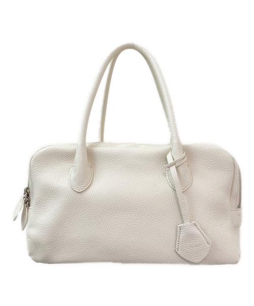 ELBORN（エルボルン）ELBORN (エルボルン) Bonner Square Leather Bag アイボリーの古着・服飾アイテム