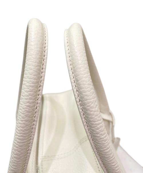 ELBORN（エルボルン）ELBORN (エルボルン) Bonner Square Leather Bag アイボリーの古着・服飾アイテム