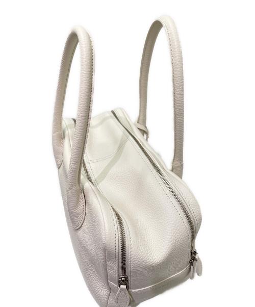 ELBORN（エルボルン）ELBORN (エルボルン) Bonner Square Leather Bag アイボリーの古着・服飾アイテム