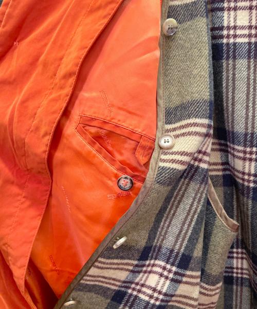 HERMES（エルメス）HERMES (エルメス) ライナー付きキルティングジャケット オレンジ サイズ:50の古着・服飾アイテム