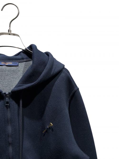 LOUIS VUITTON（ルイ ヴィトン）LOUIS VUITTON (ルイ ヴィトン) ダブルフェイストラベルフーディ ネイビー サイズ:Lの古着・服飾アイテム