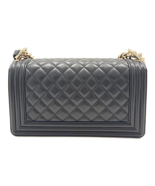 CHANEL（シャネル）CHANEL (シャネル) ボーイシャネル25/ブラック/チェーンショルダーバッグ/シャンパンゴールド金具 ブラック サイズ:25の古着・服飾アイテム