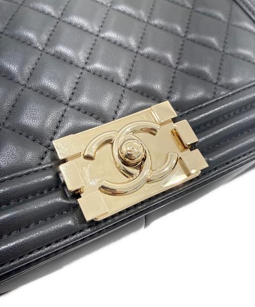 CHANEL（シャネル）CHANEL (シャネル) ボーイシャネル25/ブラック/チェーンショルダーバッグ/シャンパンゴールド金具 ブラック サイズ:25の古着・服飾アイテム
