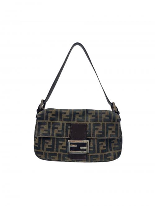 FENDI（フェンディ）FENDI (フェンディ) FENDI Zucca Mamma Baguette Shoulder Bag/ズッカ柄マンマバケットショルダーバッグ/ワンショルダーバッグ/ショルダーバッグ/ズッカ柄/3505.26424.008 ブラウンの古着・服飾アイテム