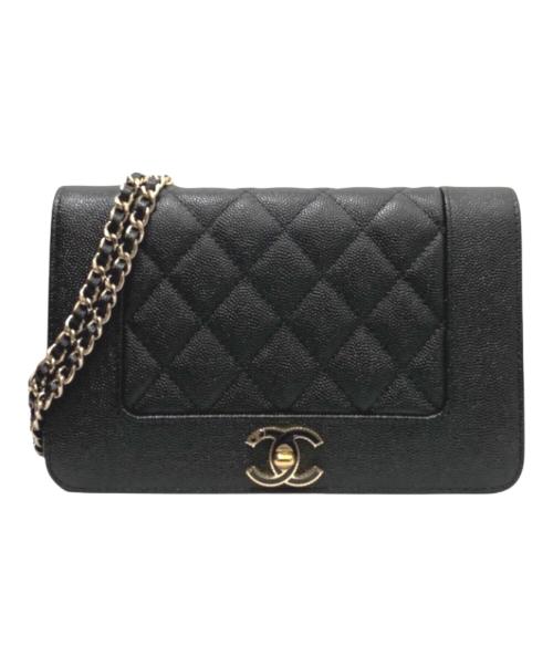CHANEL（シャネル）CHANEL (シャネル) マドモアゼルチェーンウォレット ブラックの古着・服飾アイテム