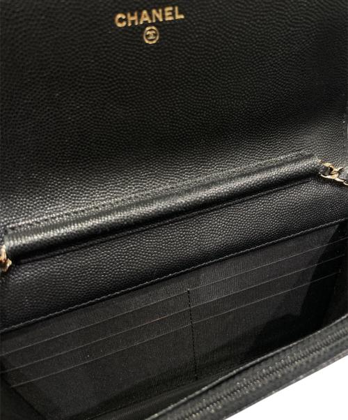 CHANEL（シャネル）CHANEL (シャネル) マドモアゼルチェーンウォレット ブラックの古着・服飾アイテム