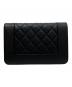 CHANEL (シャネル) マドモアゼルチェーンウォレット ブラック：340000円