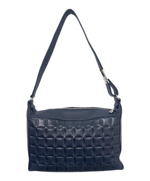 CHANEL（シャネル）CHANEL (シャネル) チョコバーショルダーバッグ ネイビーの古着・服飾アイテム