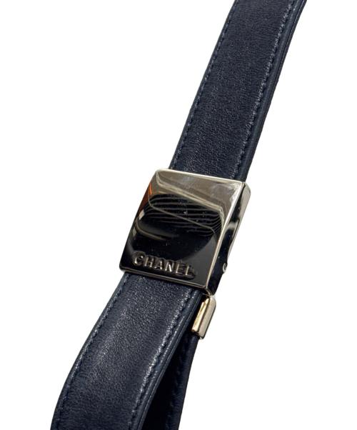 CHANEL（シャネル）CHANEL (シャネル) チョコバーショルダーバッグ ネイビーの古着・服飾アイテム