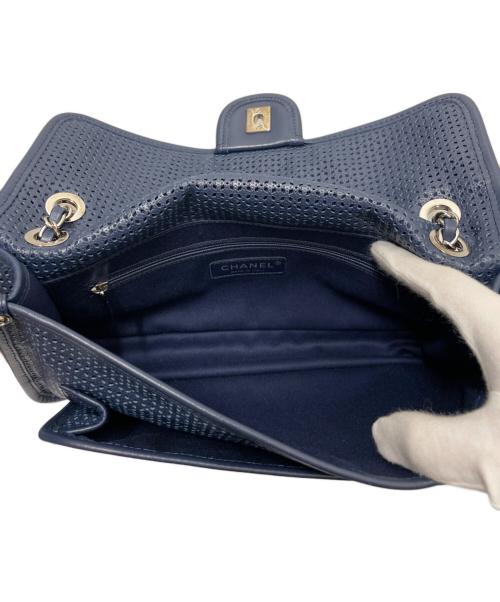 CHANEL（シャネル）CHANEL (シャネル) フレンチリビエラ チェーンショルダーバッグ ネイビー サイズ:　の古着・服飾アイテム