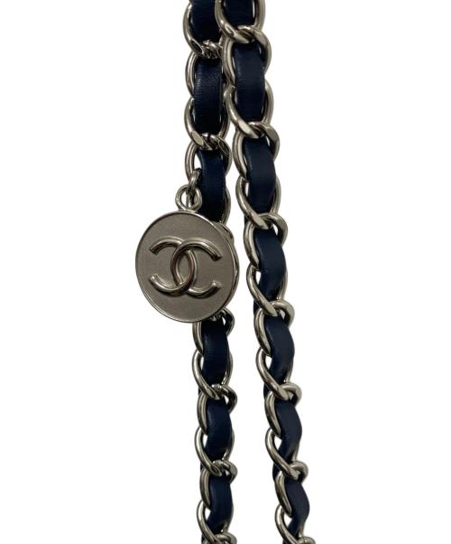 CHANEL（シャネル）CHANEL (シャネル) フレンチリビエラ チェーンショルダーバッグ ネイビー サイズ:　の古着・服飾アイテム