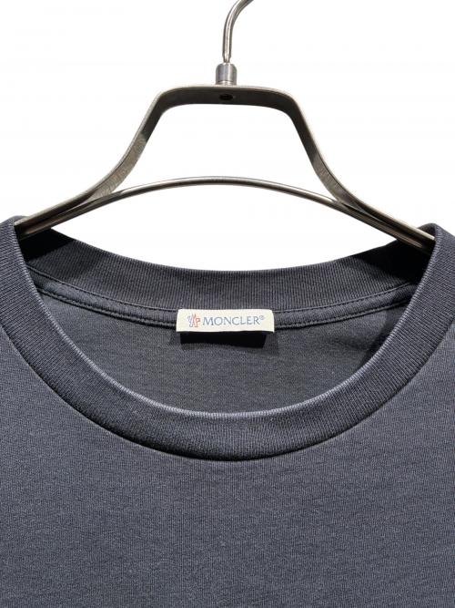 MONCLER（モンクレール）MONCLER (モンクレール) ロゴ刺繍半袖Tシャツ ブラック サイズ:Sの古着・服飾アイテム