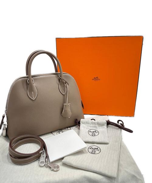 HERMES（エルメス）HERMES (エルメス) ボリード1923 25/シルバー金具/エバーカラー/H刻印 エトゥープ サイズ:25の古着・服飾アイテム