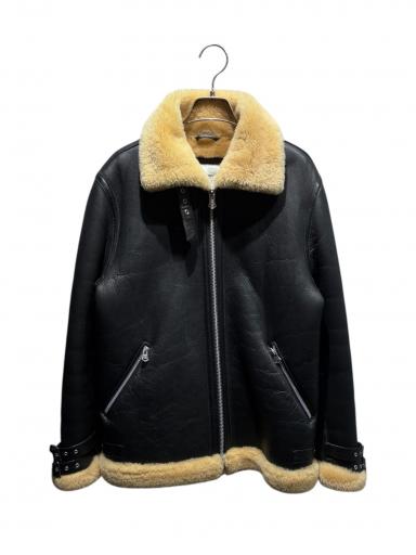 中古・古着通販】CRIMIE (クライミー) MOUTON B-3 JACKET ブラック