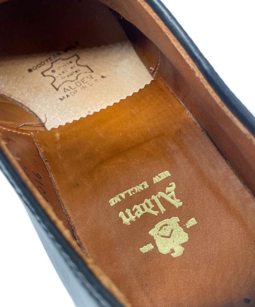 Alden（オールデン）Alden (オールデン)  コードバン パーフォレーテッド ストレートチップ バルモラル ブラック サイズ:8 1/2の古着・服飾アイテム