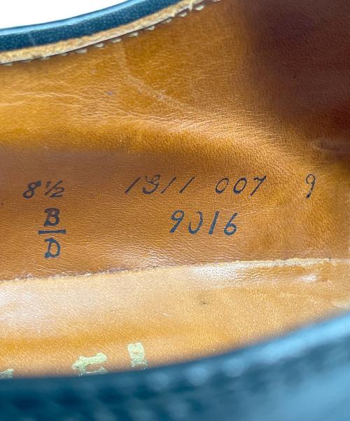 Alden（オールデン）Alden (オールデン)  コードバン パーフォレーテッド ストレートチップ バルモラル ブラック サイズ:8 1/2の古着・服飾アイテム