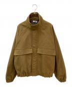 new nowニューナウ）の古着「Stand Collar Blouson」｜オリーブ