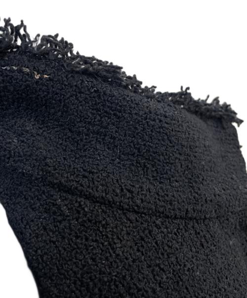 CHANEL（シャネル）CHANEL (シャネル) ツイードジャケット ブラック サイズ:40の古着・服飾アイテム