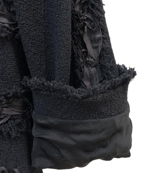 CHANEL（シャネル）CHANEL (シャネル) ツイードジャケット ブラック サイズ:40の古着・服飾アイテム