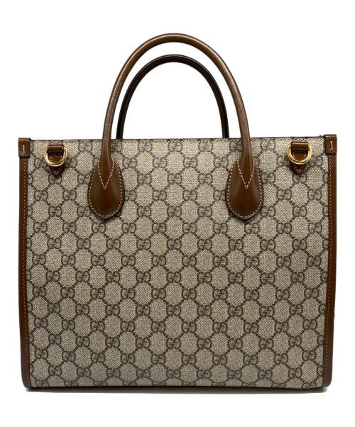 GUCCI（グッチ）GUCCI (グッチ) インターロッキングG 2WAYショルダーバッグ ベージュ サイズ:スモール/SMALLの古着・服飾アイテム