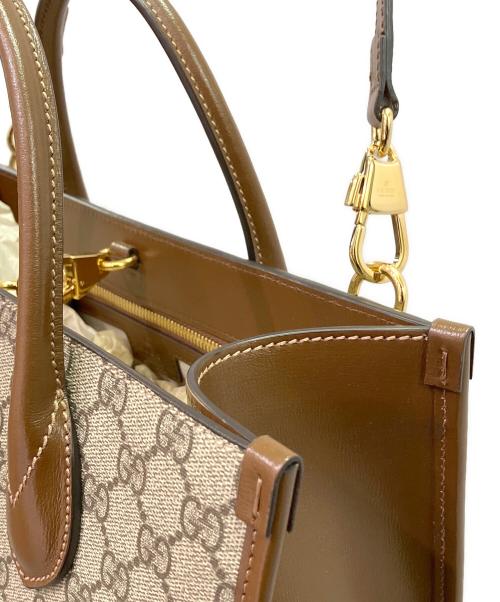GUCCI（グッチ）GUCCI (グッチ) インターロッキングG 2WAYショルダーバッグ ベージュ サイズ:スモール/SMALLの古着・服飾アイテム