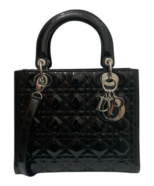 Christian Dior（クリスチャン ディオール）Christian Dior (クリスチャン ディオール) レディディオール ミディアム ブラック サイズ:ミディアムの古着・服飾アイテム