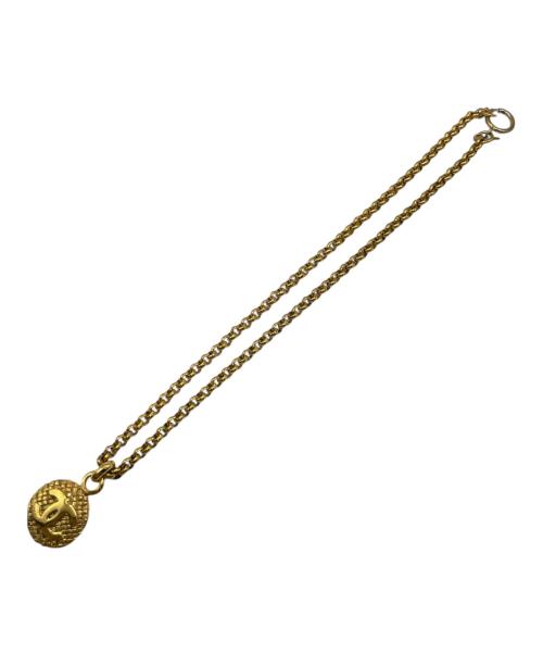 CHANEL（シャネル）CHANEL (シャネル) ココマークプレートロングネックレス ゴールドの古着・服飾アイテム