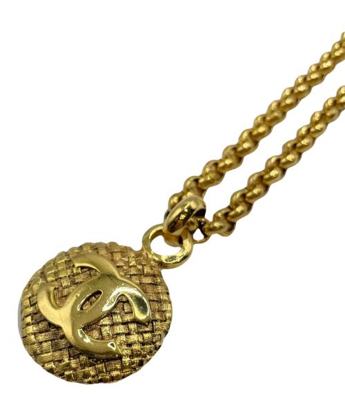 CHANEL（シャネル）CHANEL (シャネル) ココマークプレートロングネックレス ゴールドの古着・服飾アイテム