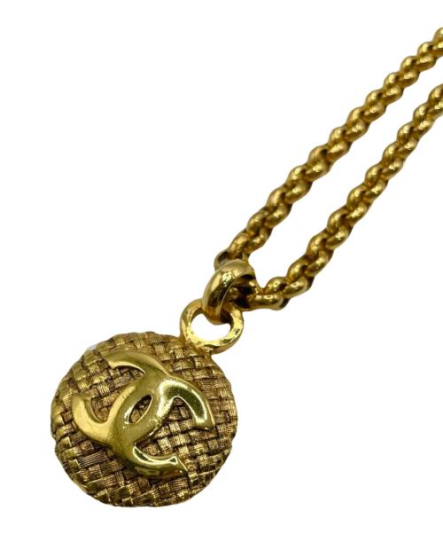 CHANEL（シャネル）CHANEL (シャネル) ココマークプレートロングネックレス ゴールドの古着・服飾アイテム