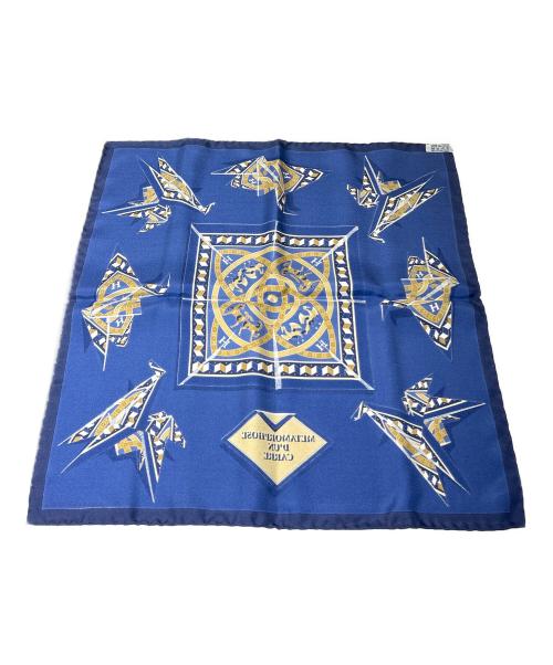 HERMES（エルメス）HERMES (エルメス) Carre 45/カレ 45/METAMORPHOSE D`UN CARRE/メタモルフォーズ・ダン ブルー サイズ:45の古着・服飾アイテム