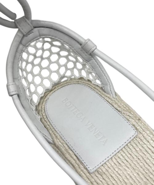 BOTTEGA VENETA（ボッテガベネタ）BOTTEGA VENETA (ボッテガベネタ) レースアップサンダル ホワイト サイズ:38の古着・服飾アイテム