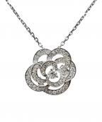 CHANELシャネル）の古着「Diamond Camellia Necklace Medium ダイヤモンドカメリアネックレス ミディアム J2580」