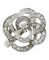CHANEL（シャネル）の古着「Diamond Camellia Ring Medium ダイヤモンドカメリアリング ミディアム　J2579」