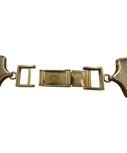 NO BRAND（ノーブランド）NO BRAND (ノーブランド) ゴールド編み込みネックレスの古着・服飾アイテム