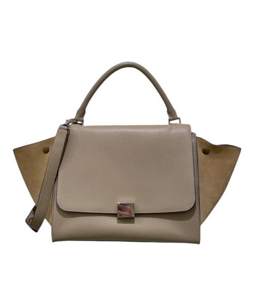 CELINE（セリーヌ）CELINE (セリーヌ) トラペーズ/2WAYバッグ ベージュの古着・服飾アイテム