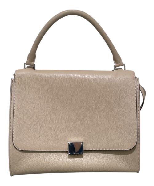 CELINE（セリーヌ）CELINE (セリーヌ) トラペーズ/2WAYバッグ ベージュの古着・服飾アイテム
