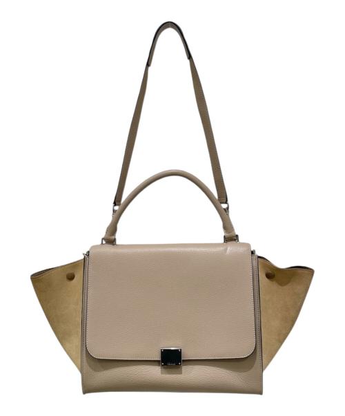 CELINE（セリーヌ）CELINE (セリーヌ) トラペーズ/2WAYバッグ ベージュの古着・服飾アイテム