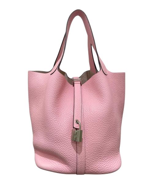 HERMES（エルメス）HERMES (エルメス) ピコタンロックMM ローズサクラ×シルバー金具 サイズ:MMの古着・服飾アイテム