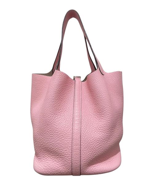 HERMES（エルメス）HERMES (エルメス) ピコタンロックMM ローズサクラ×シルバー金具 サイズ:MMの古着・服飾アイテム