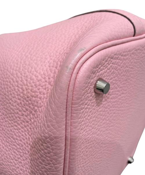 HERMES（エルメス）HERMES (エルメス) ピコタンロックMM ローズサクラ×シルバー金具 サイズ:MMの古着・服飾アイテム