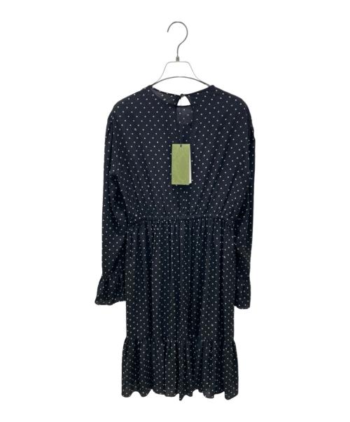 GUCCI（グッチ）GUCCI (グッチ) 長袖ワンピース ブラック サイズ:42の古着・服飾アイテム