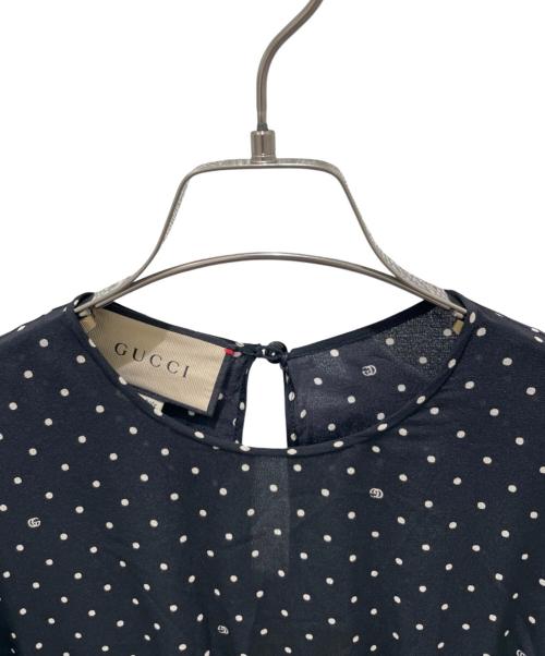 GUCCI（グッチ）GUCCI (グッチ) 長袖ワンピース ブラック サイズ:42の古着・服飾アイテム
