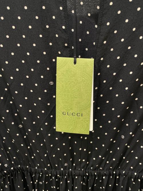 GUCCI（グッチ）GUCCI (グッチ) 長袖ワンピース ブラック サイズ:42の古着・服飾アイテム