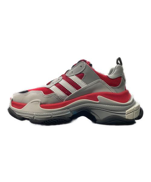 BALENCIAGA（バレンシアガ）BALENCIAGA (バレンシアガ) adidas (アディダス) TRIPLE S レッド サイズ:27 未使用品の古着・服飾アイテム