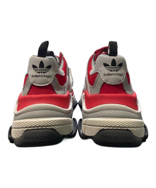 BALENCIAGA（バレンシアガ）BALENCIAGA (バレンシアガ) adidas (アディダス) TRIPLE S レッド サイズ:27 未使用品の古着・服飾アイテム