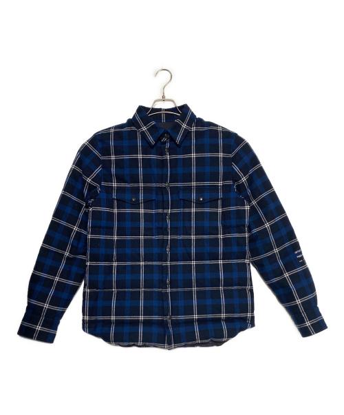 MONCLER GENIUS（モンクレール ジーニアス）MONCLER GENIUS (モンクレール ジーニアス) MORAN/チェックダウンジャケット ネイビー サイズ:1の古着・服飾アイテム