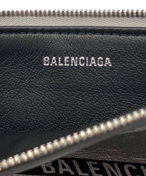 BALENCIAGA（バレンシアガ）BALENCIAGA (バレンシアガ) ロゴテープジップポーチ シルバーの古着・服飾アイテム