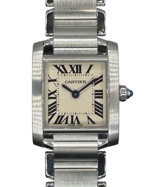 Cartier（カルティエ）Cartier (カルティエ) Tank Francaise SM タンクフランセーズ SM Ref.W51008Q3 アイボリー文字盤 サイズ:SM/スモール/17.0cm/20.0mm×26.0mmの古着・服飾アイテム